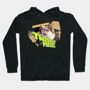 Twisted Metal series Sweet Tooth graphic design by ironpalette Hoodie